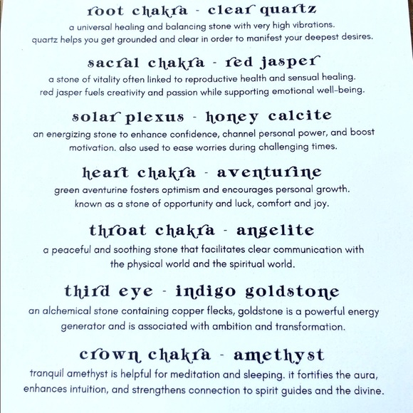 ✨Chakra Stone Set✨ - Picture 4 of 4